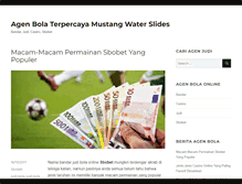 Tablet Screenshot of mustangwaterslides.com